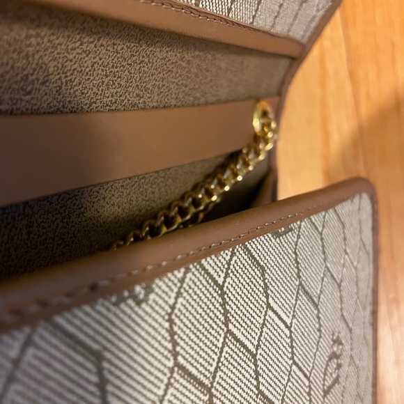 Christian Dior Vintage Honeycomb Canvas Chain Clutch & Coin Purse, 70s-80s - Picture 9 of 9